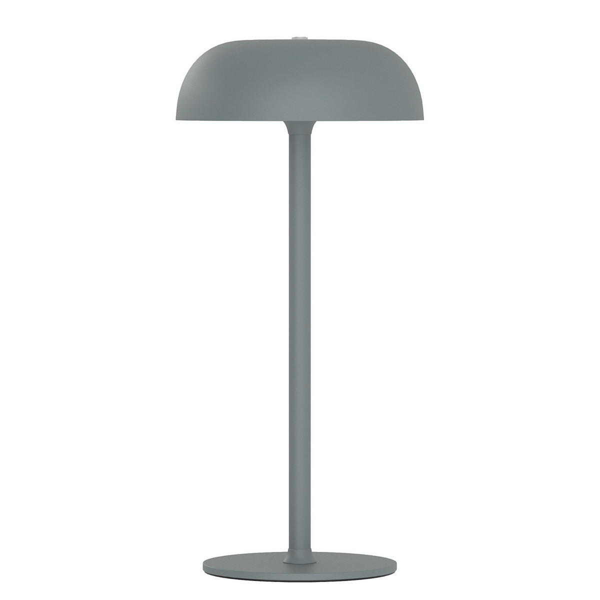 AKKU-TISCHLEUCHTE - Eisen - Grau - Grau, Metall (14/14/30cm) - home24