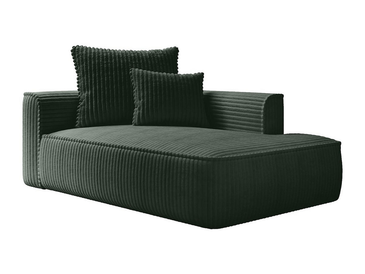 RECAMIERE ohne Schlaffunktion - 1 Person - samt - grün Pineta - Grün, Textil (180/67/115cm) - Vente-Unique