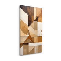 LEINWANDBILD 3D und geometrisch 40x80cm - Beige, Textil (40/80cm) - Feeby