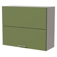 KLAPPHÄNGESCHRANK Brerra W8B/90-AV Weiß / RAL 6025 farngrün Matt 90 / 32,5 / 72cm - Weiß/Grün, Holz/Holzwerkstoff (90/72/32.5cm) - Feldmann-Wohnen