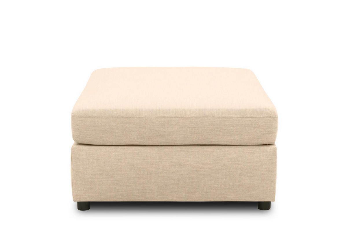 GARTENLOUNGE-HOCKER Bozhana 96x44x78 mit Outdoorbezug in beige - Beige, Kunststoff (96/44/78cm) - 58aufmkessel