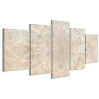 LEINWANDBILD Boho 5-tlg. 150x75 cm - Multicolor, Holz (150/75cm) - LUMASOUL