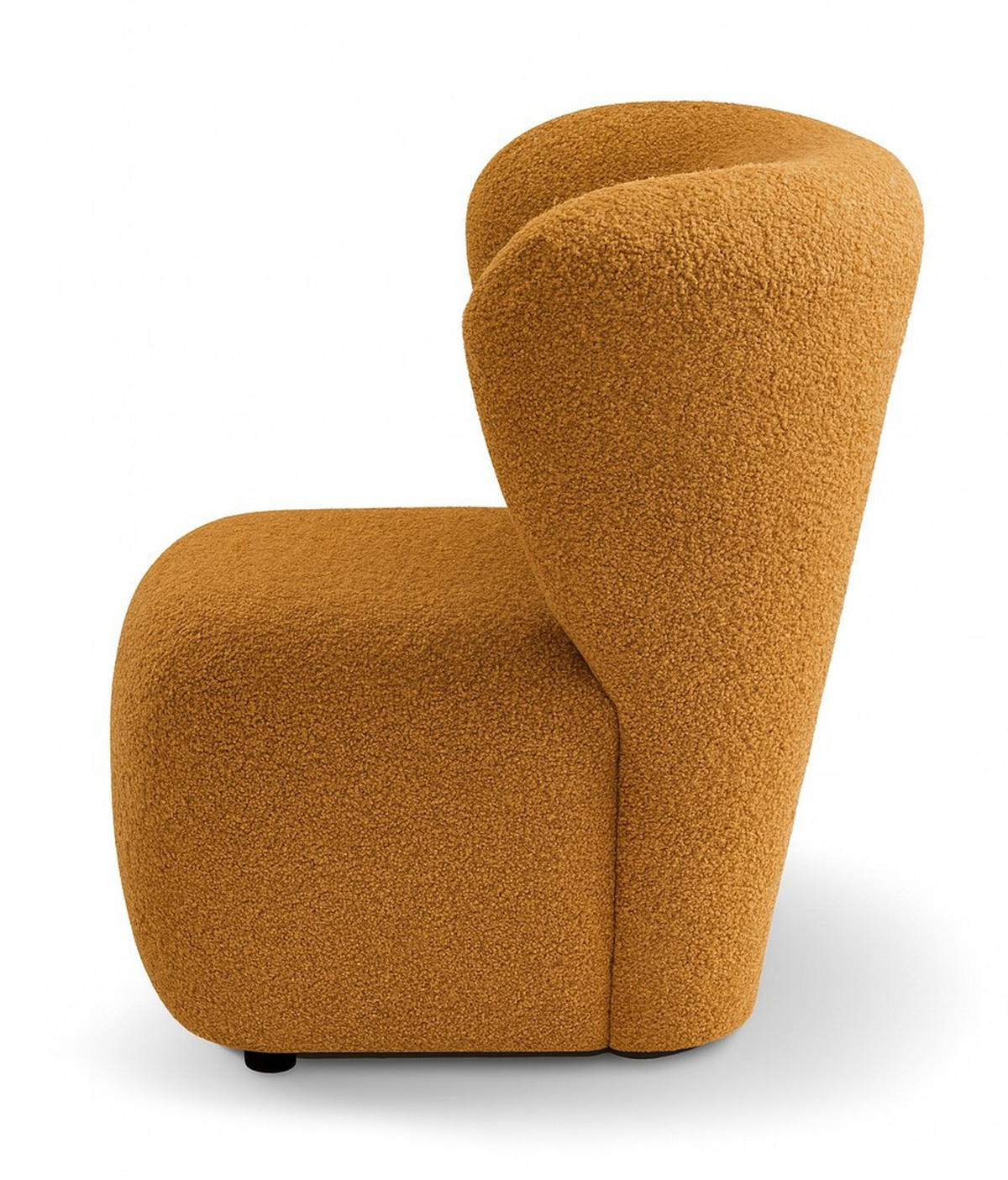 SESSEL Orange EVA mit breiter Rückenlehne Bouclé Stoff - Orange, Textil (82/74/74cm) - Sepro Meble