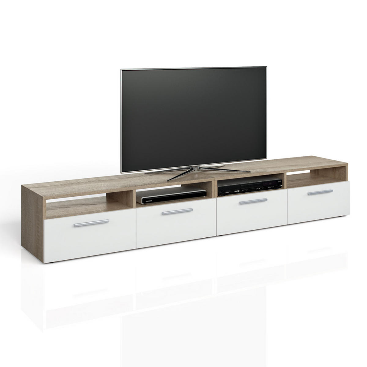LOWBOARD Diego Sonoma 95 x 38 cm - Sonoma Eiche, Holzwerkstoff (190/38/33.2cm) - Vicco