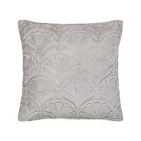 DEKOKISSEN Grau 45/45 cm Gloriosa - Grau, Textil (45/45/6cm) - Beliani