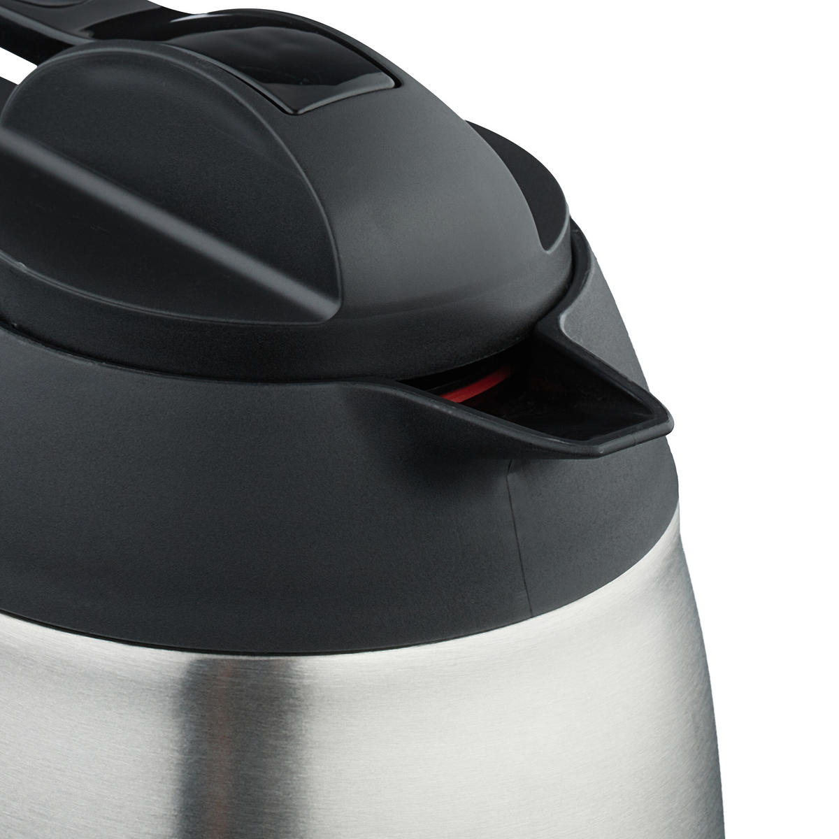 ISOLIERKANNE - Silberfarben, Kunststoff/Metall (1.5L) - Relaxdays