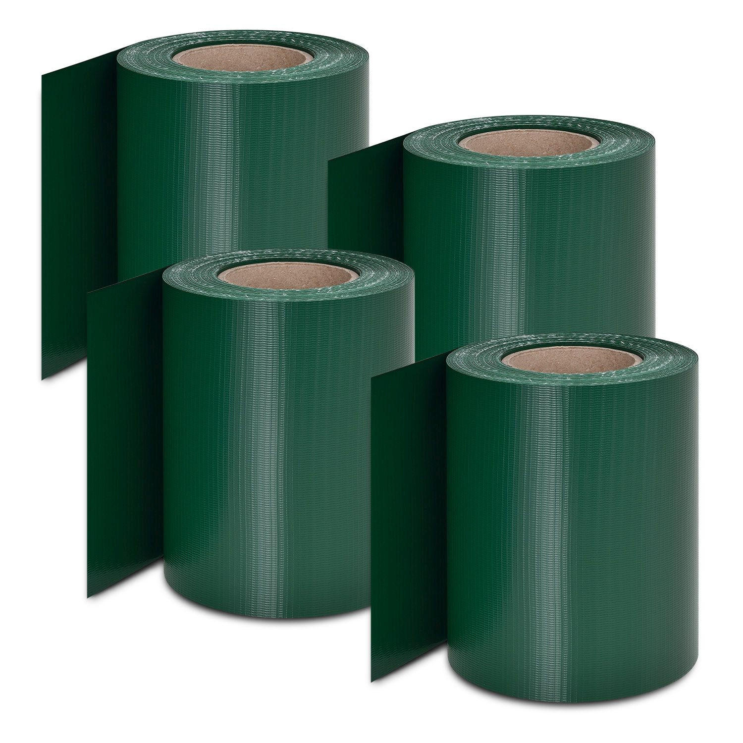 SICHTSCHUTZSTREIFEN grün 4er-Set - Grün, Kunststoff (3500/19cm) - Juskys