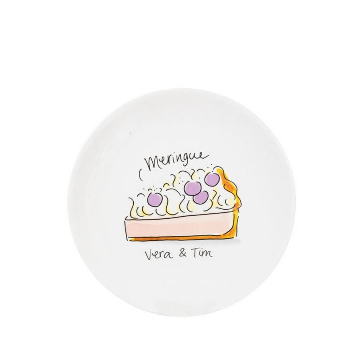 KUCHENTELLER Baiser in Bunt - 18cm - Multicolor, Keramik (18/18/2cm) - Blond Amsterdam