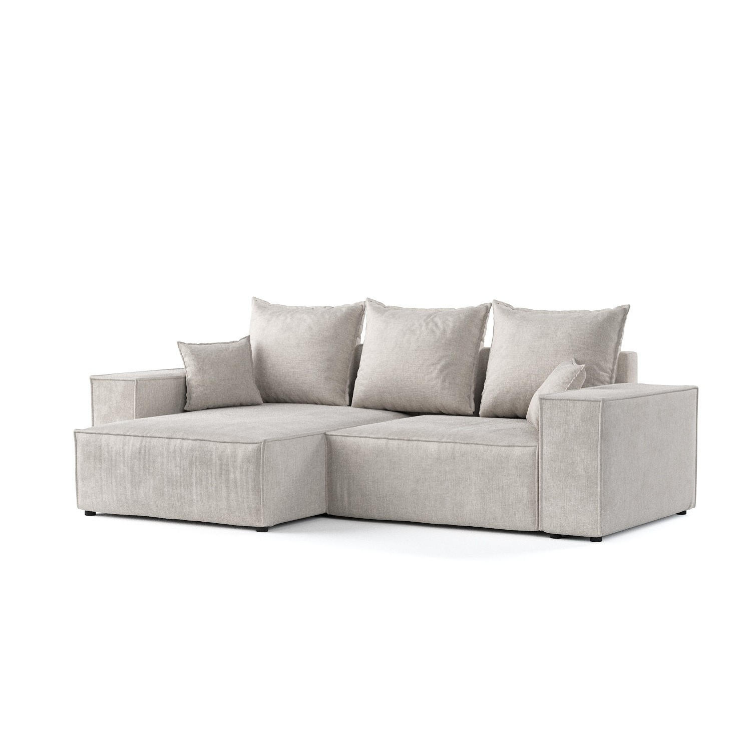 AltaBeds ROHOVÁ SEDAČKA SENSO, textil, Světle béžová