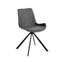 ESSZIMMERSTUHL Stoff Schwarz , Grau - Schwarz/Grau, Textil (54/82/58cm) - ANGEL CERDA