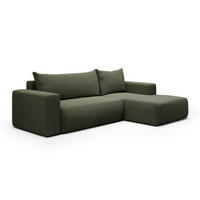 ECKSOFA Bliss 3 Sitzplätze Tannengrün - Grün, Holz (268/163cm) - Petits-meubles