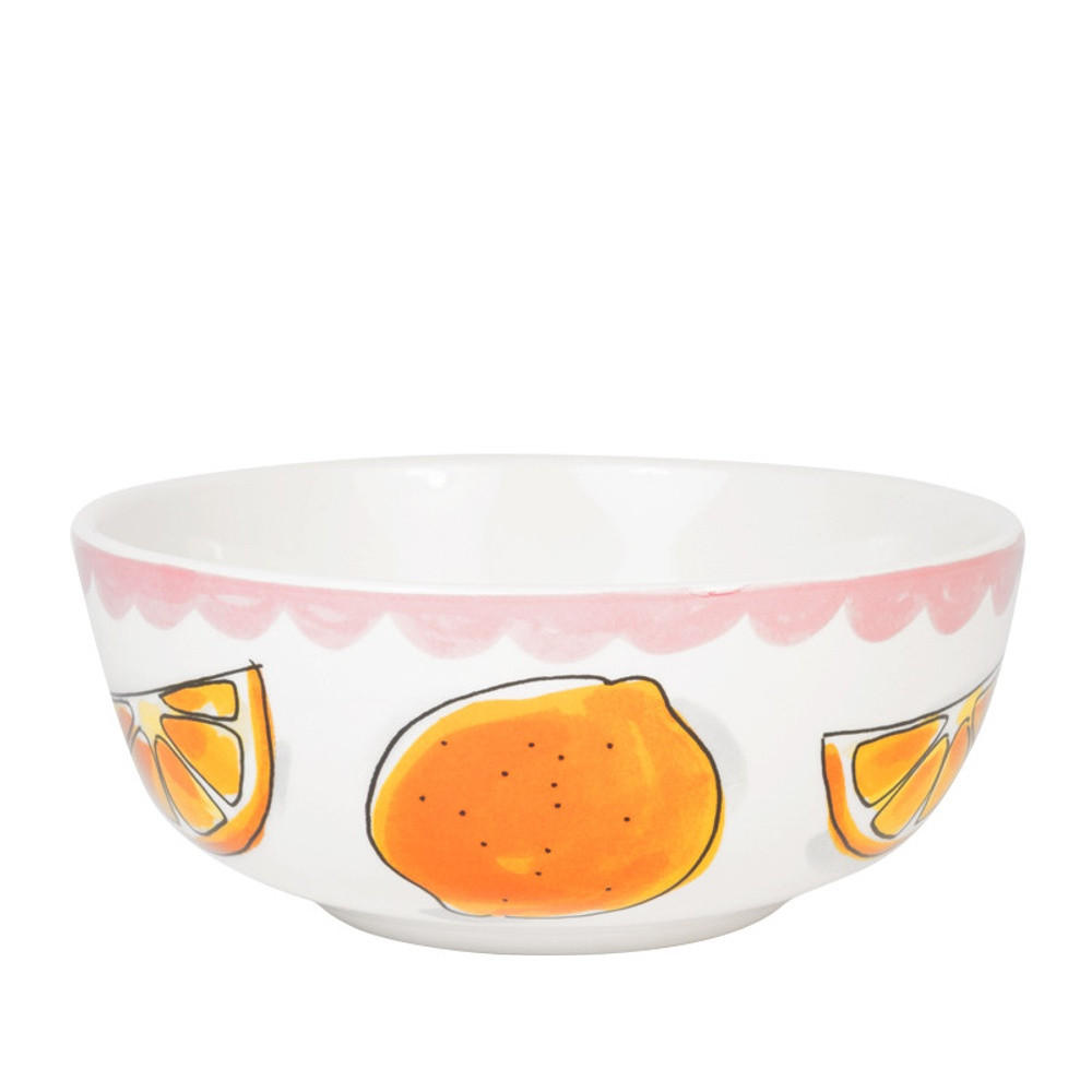SCHALE Orange in Bunt - 15cm - Multicolor, Keramik (15.5/6.7/15.5cm) - Blond Amsterdam