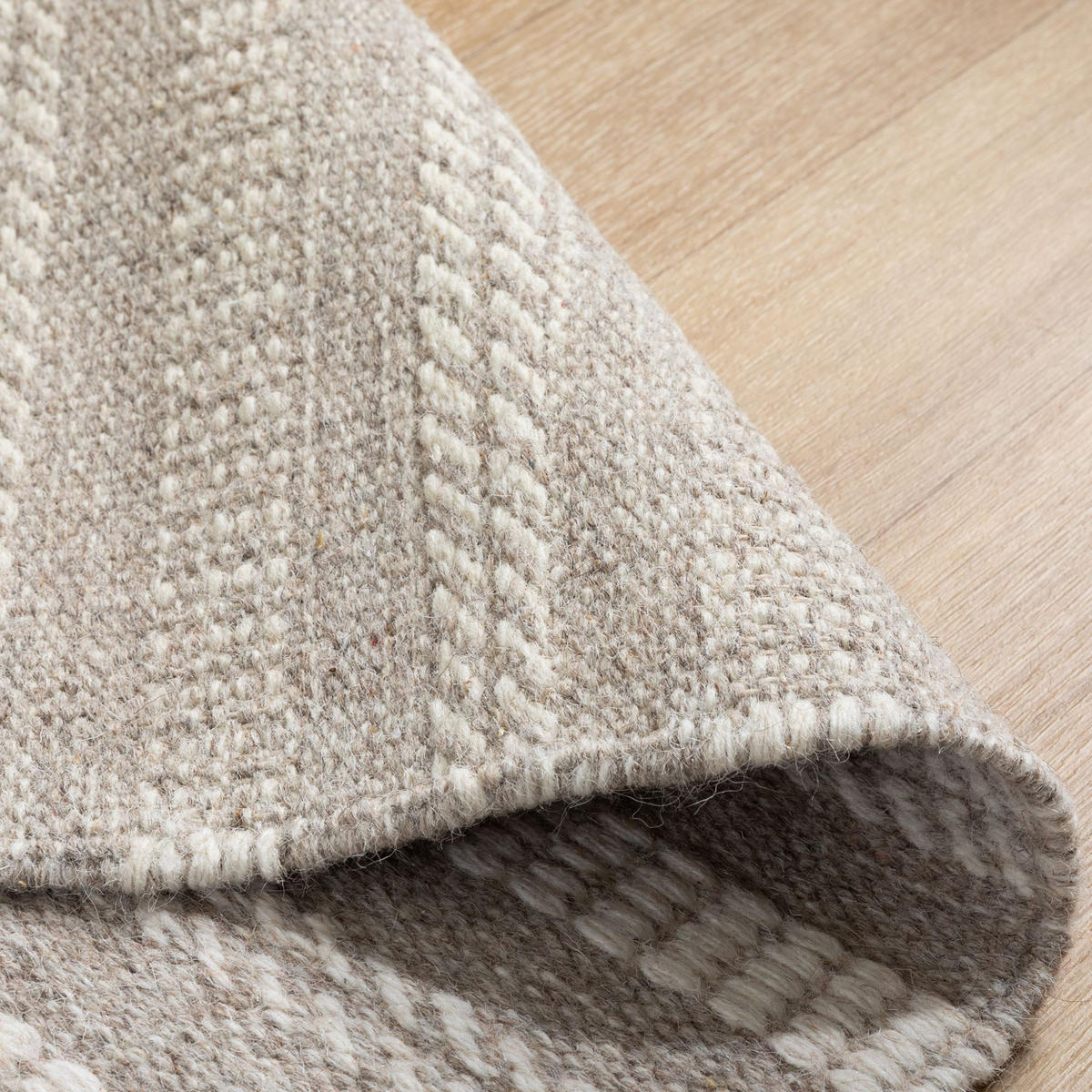 HANDWEBTEPPICH 90/160 cm Habo schmale Streifen - Grau, Naturmaterialien (90/160cm) - Steffensmeier