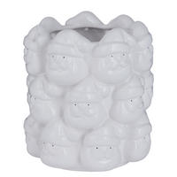 VASE Santa Köpfe - Weiß, Stein (22cm) - Butlers
