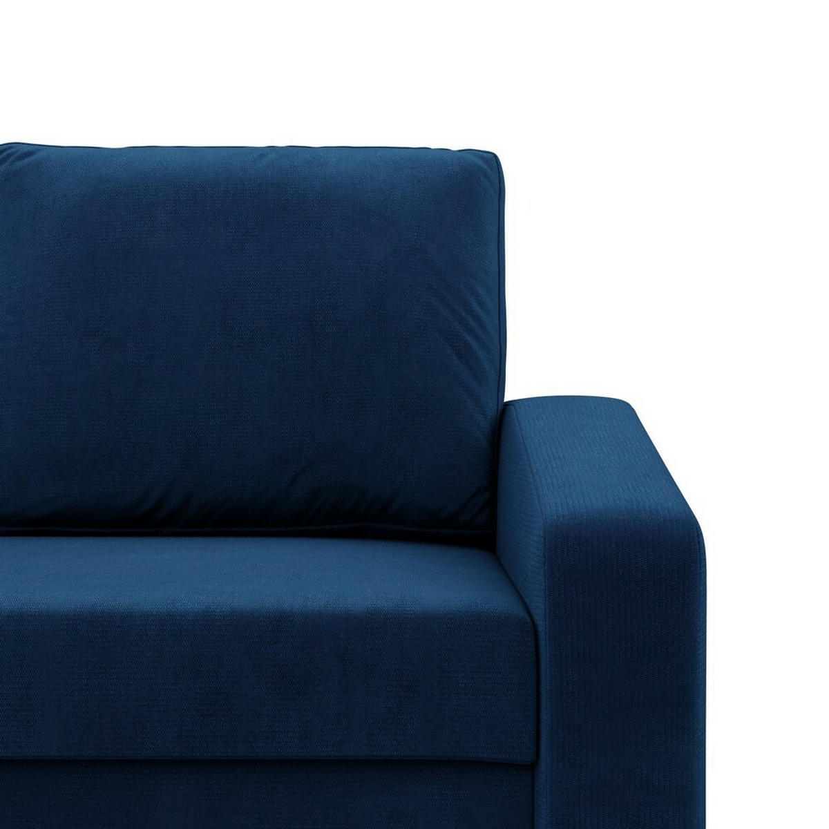 ECKSOFA Neo mit abgeschrägter Armlehnen dunkelblau - Dunkelblau, Textil (231/140cm) - SIMKAM Furniture