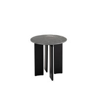 BEISTELLTISCH MATHILDE MARMOR Schwarz - Schwarz, Stein (50/50/50cm) - J-Line