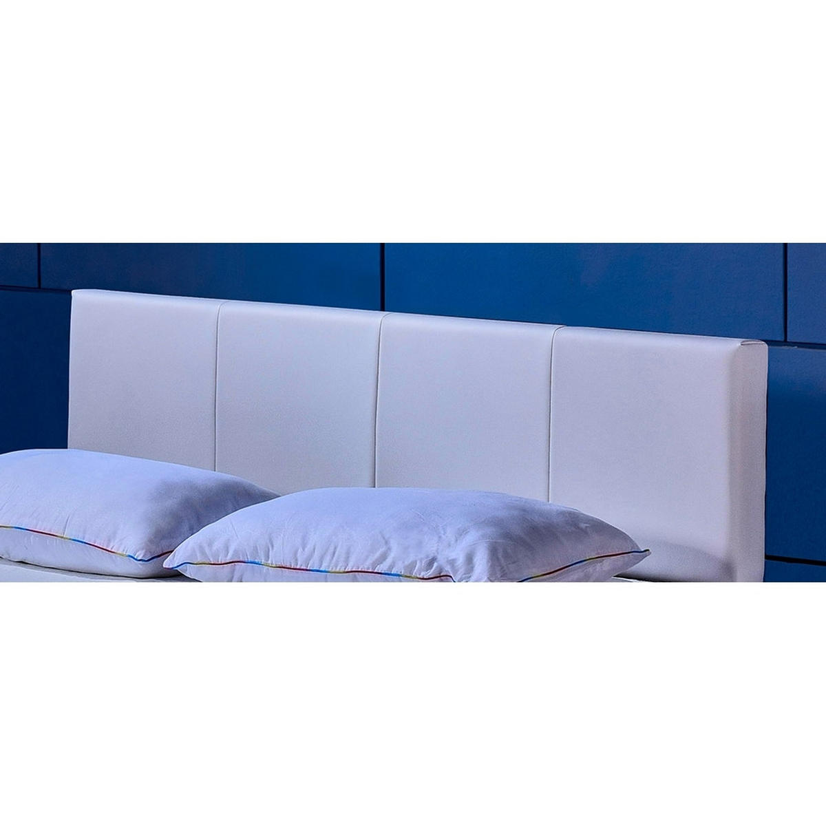 LED BETT ASTEROID - Weiß, 160 x 200 cm - Weiß, Kunststoff - Home Deluxe