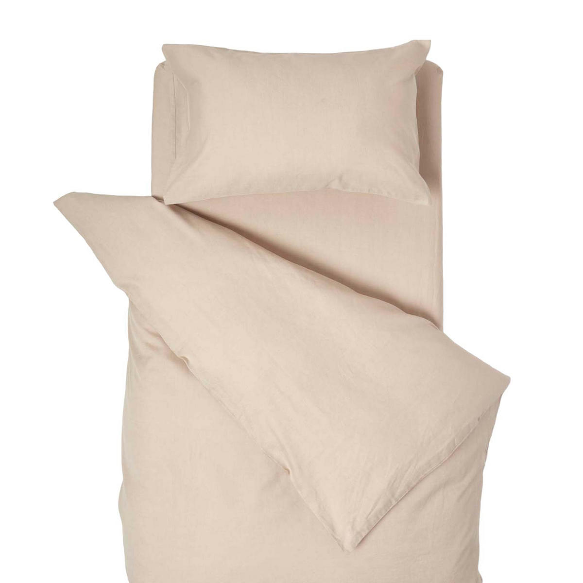 KINDERBETTWÄSCHE Leinen - Beige, Textil (120/150cm) - Homescapes