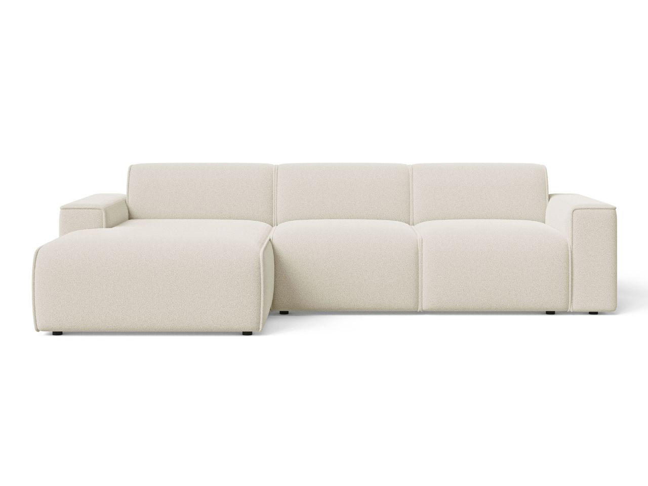 ECKSOFA Lavia Creme Links - Creme/Schwarz, Holz/Kunststoff (310/165cm) - Graingold