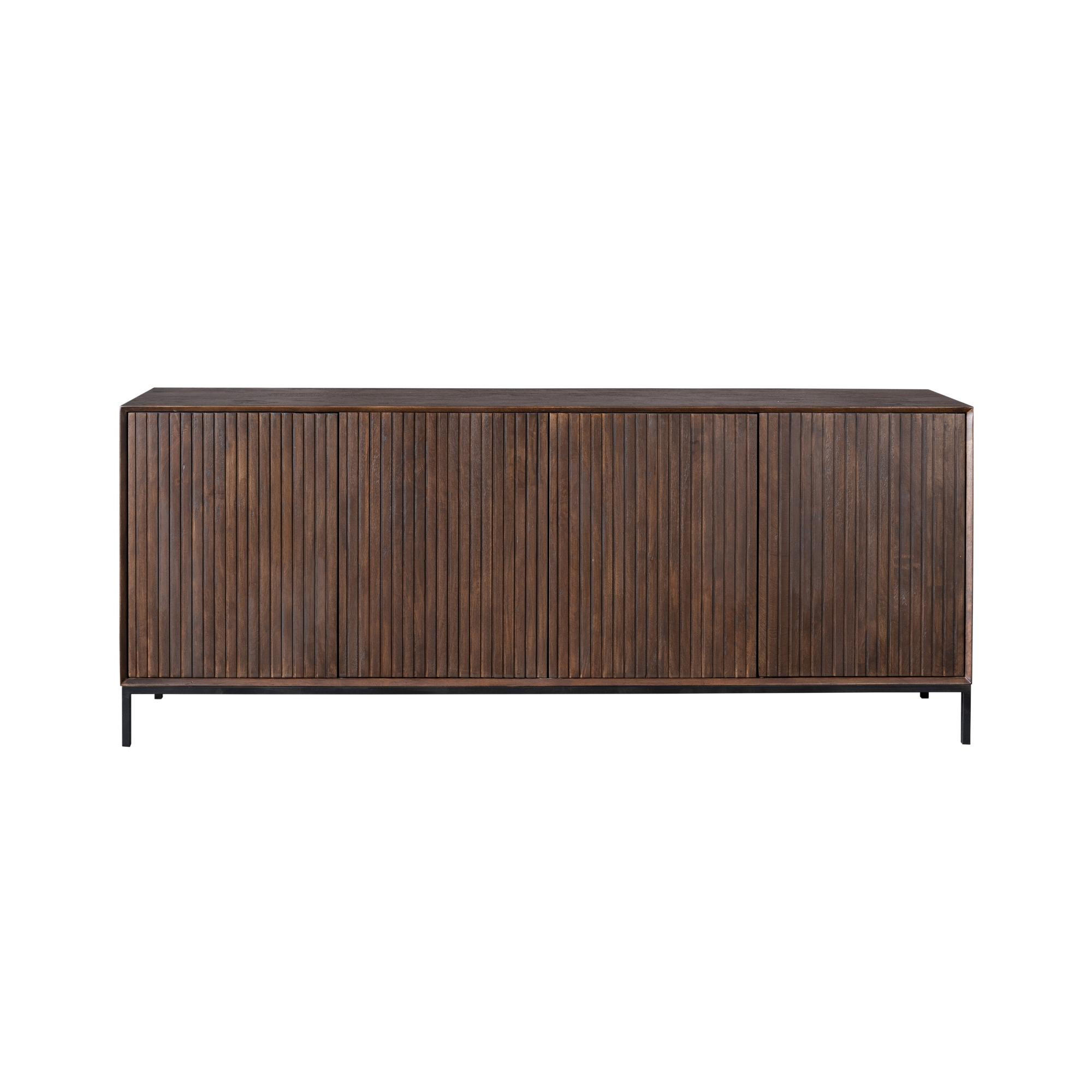 SIDEBOARD Madison Braun 45/210/85 cm - Dunkelbraun, Holz (210/85/45cm) - Starfurn