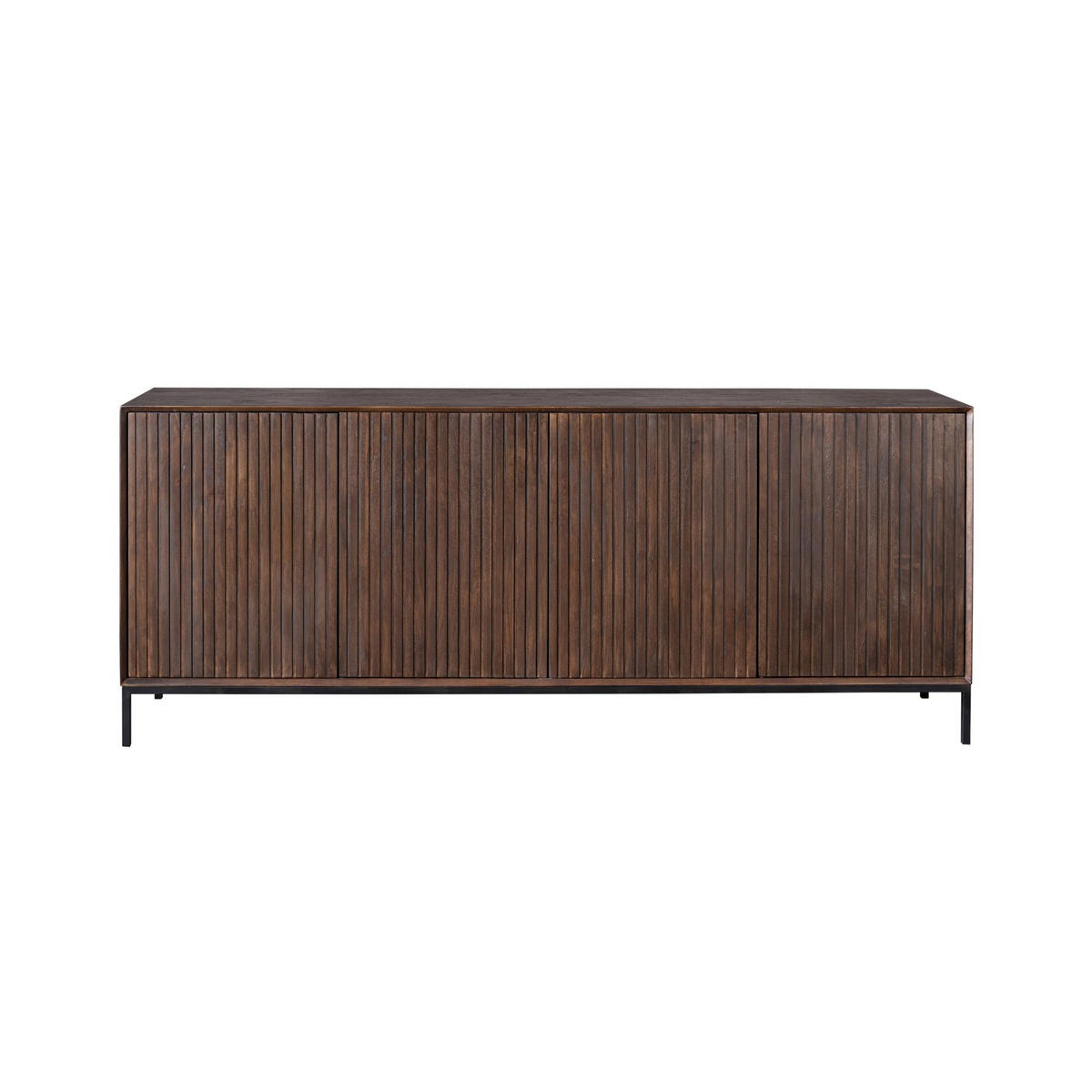 SIDEBOARD Madison Braun 45/210/85 cm - Dunkelbraun, Holz (210/85/45cm) - Starfurn
