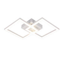 LED-DECKENLEUCHTE Maione 6/29.5/47cm - Weiß, Metall (29.5/6/47cm) - Nettlife