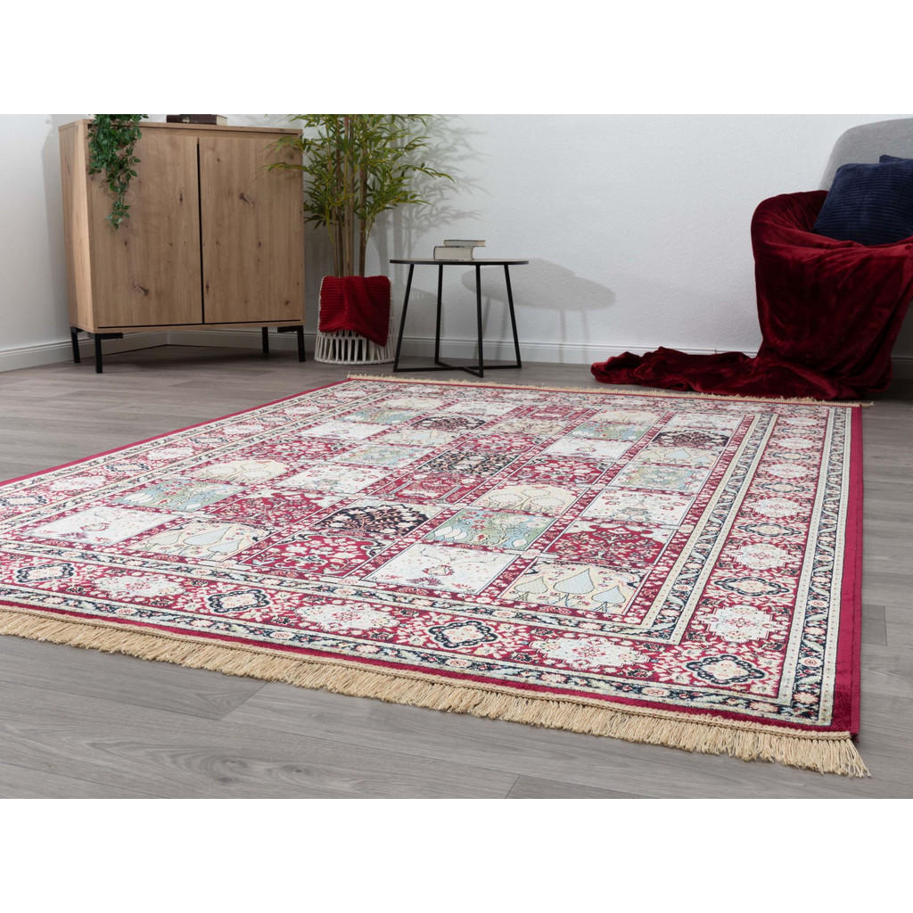 Thumbnail - Steffensmeier Orientteppich, Rot, Textil, Orientalisch, Rechteckig, 195x300 cm, für Fußbodenheizung geeignet, Teppiche &...