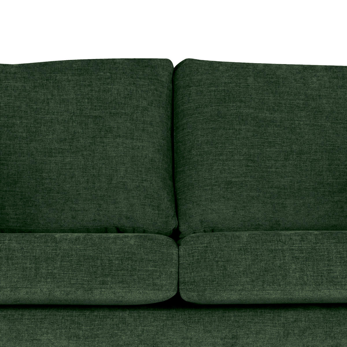 ECKSOFA mit Longchair - Dunkelgrün/Buchefarben, Buchenholz/Textil (281/153cm) - home24
