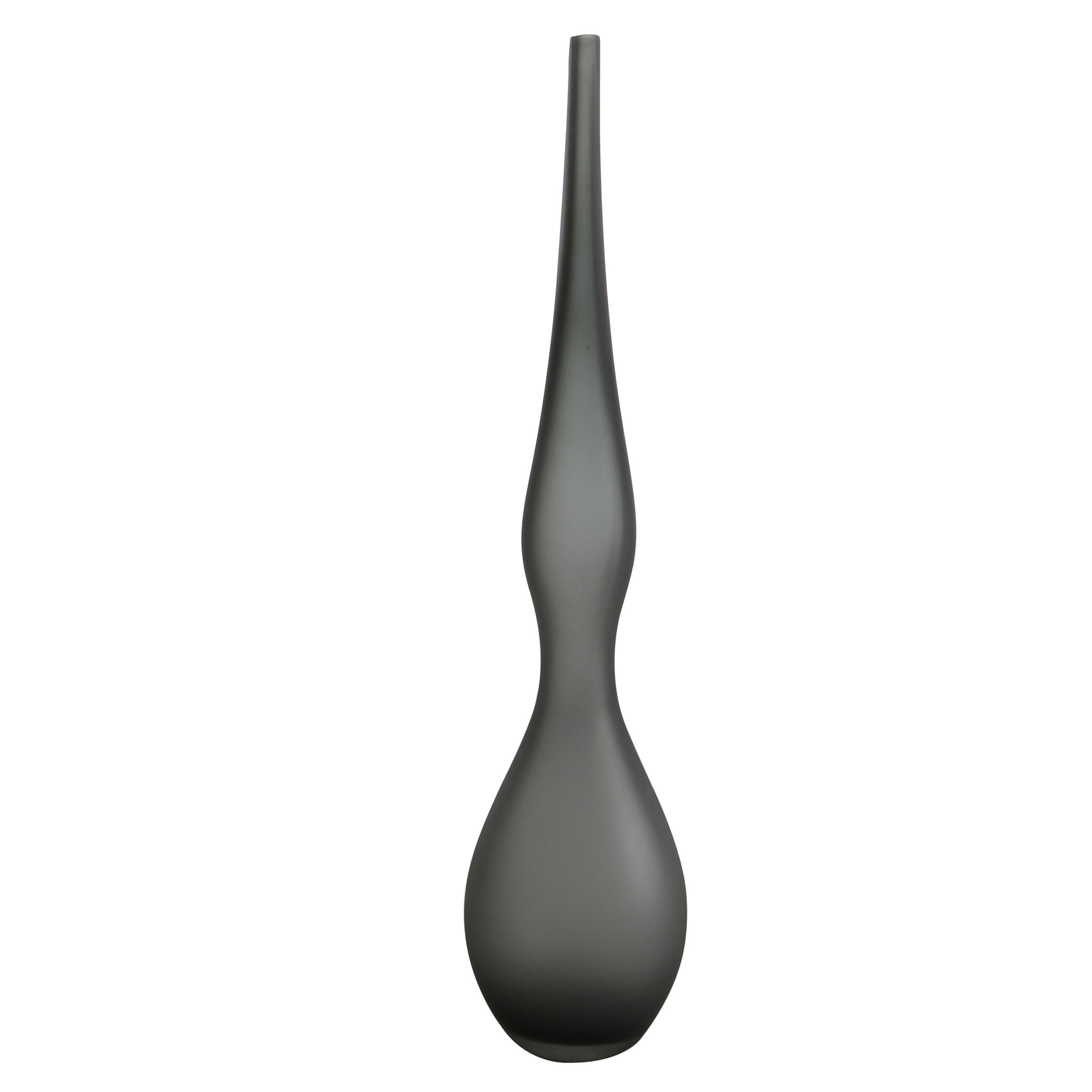DEKOOBJEKT Slate Smoke, Skulptur, Glas, Grau, 63 cm - Grau, Glas (14/63/14cm) - Goebel