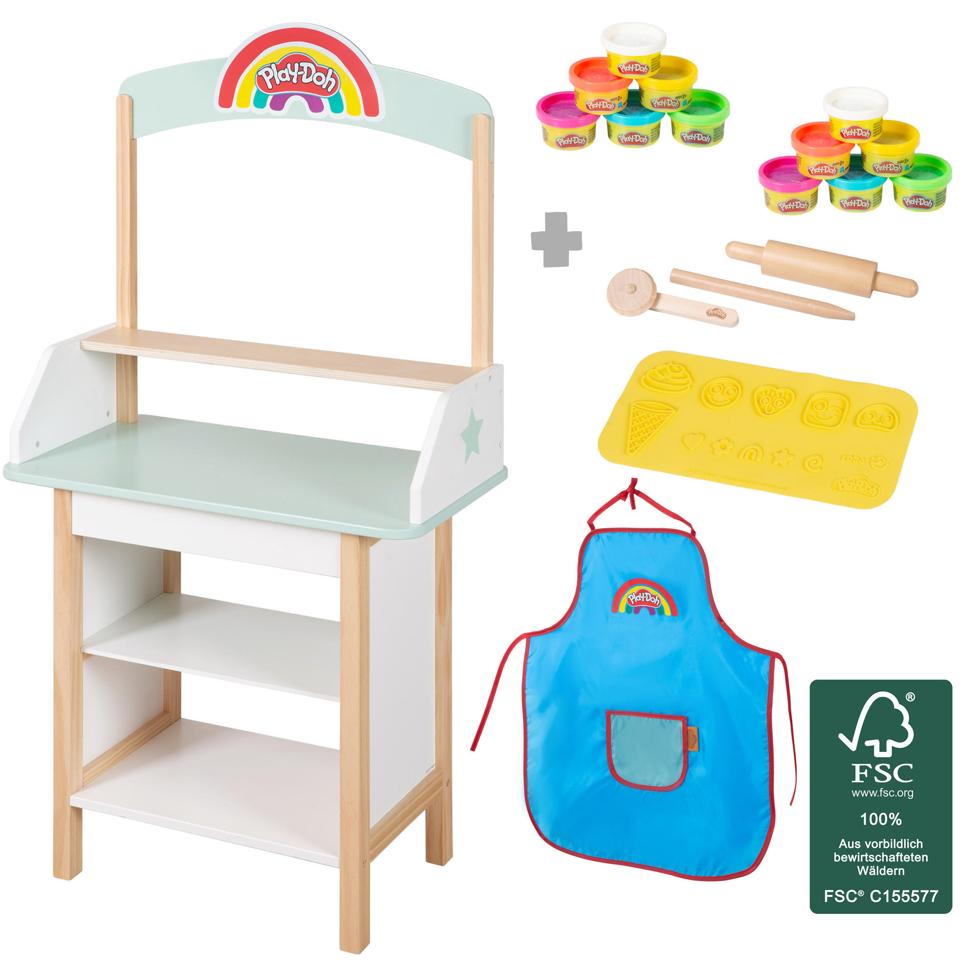 EISSTAND roba x Play-Doh - Multicolor, Holzwerkstoff (52/105/30cm) - Roba