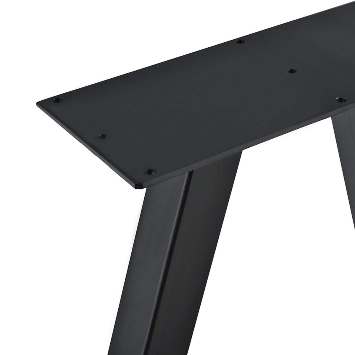 TISCHGESTELL-SET 2 TLG. Mariager - Schwarz, Metall (30/42/3cm) - [en.casa]