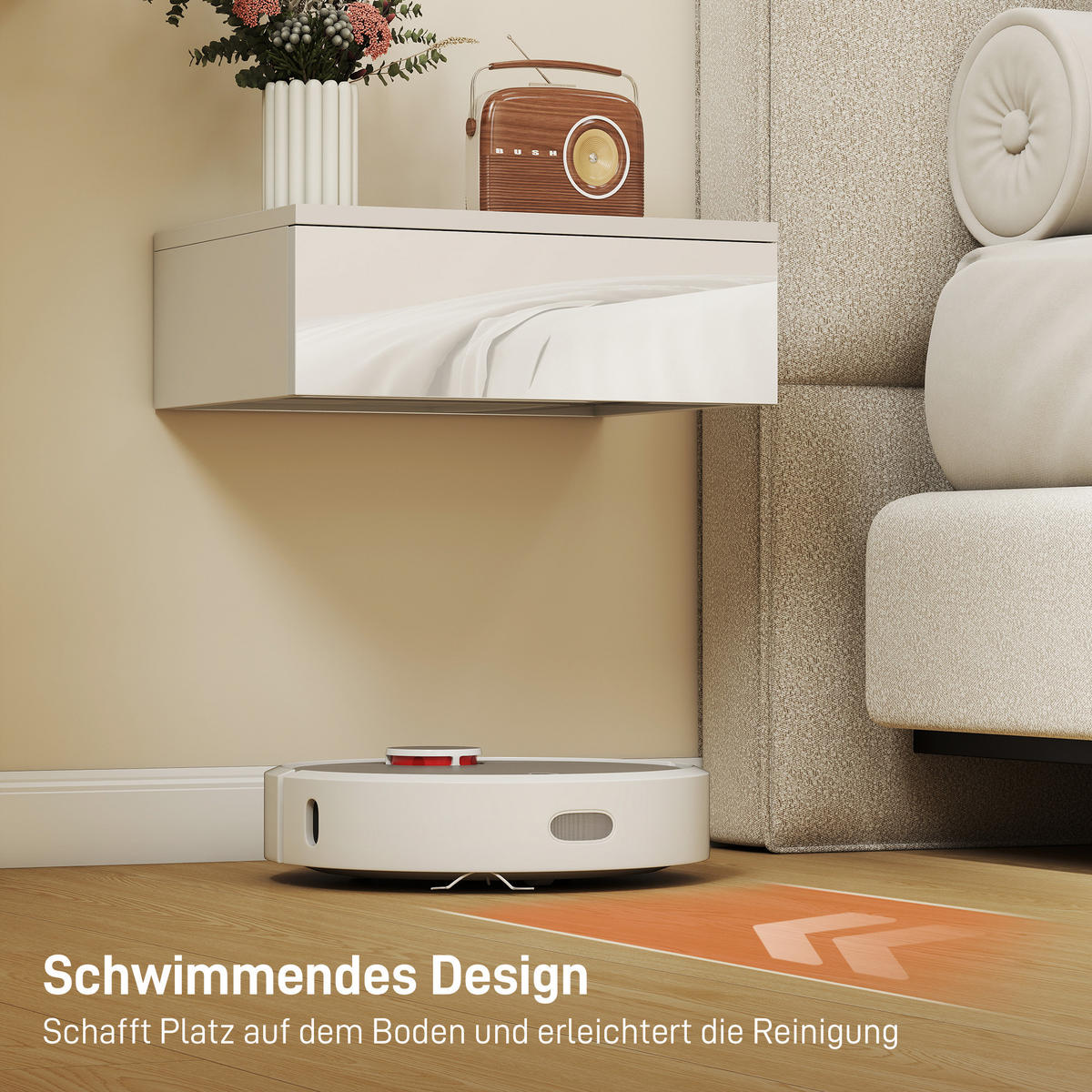 NACHTISCH-SET 2er-Set DE-09085 Weiß - Weiß, Holzwerkstoff (30/14/40cm) - ComfortXL