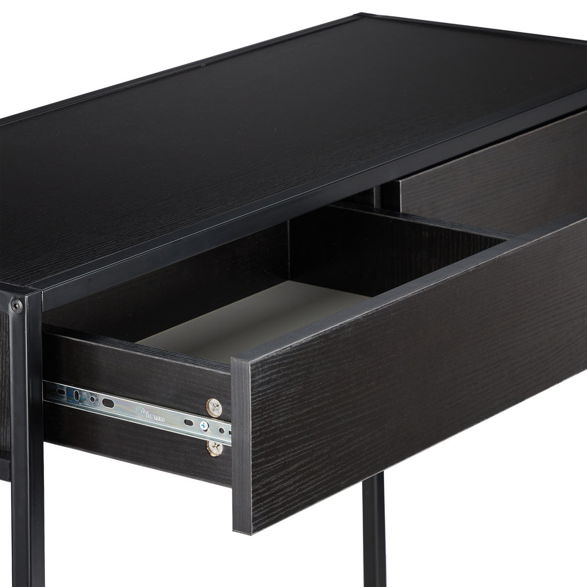 KONSOLENTISCH - Schwarz, Holzwerkstoff/Metall (40/110/80.5cm) - Relaxdays
