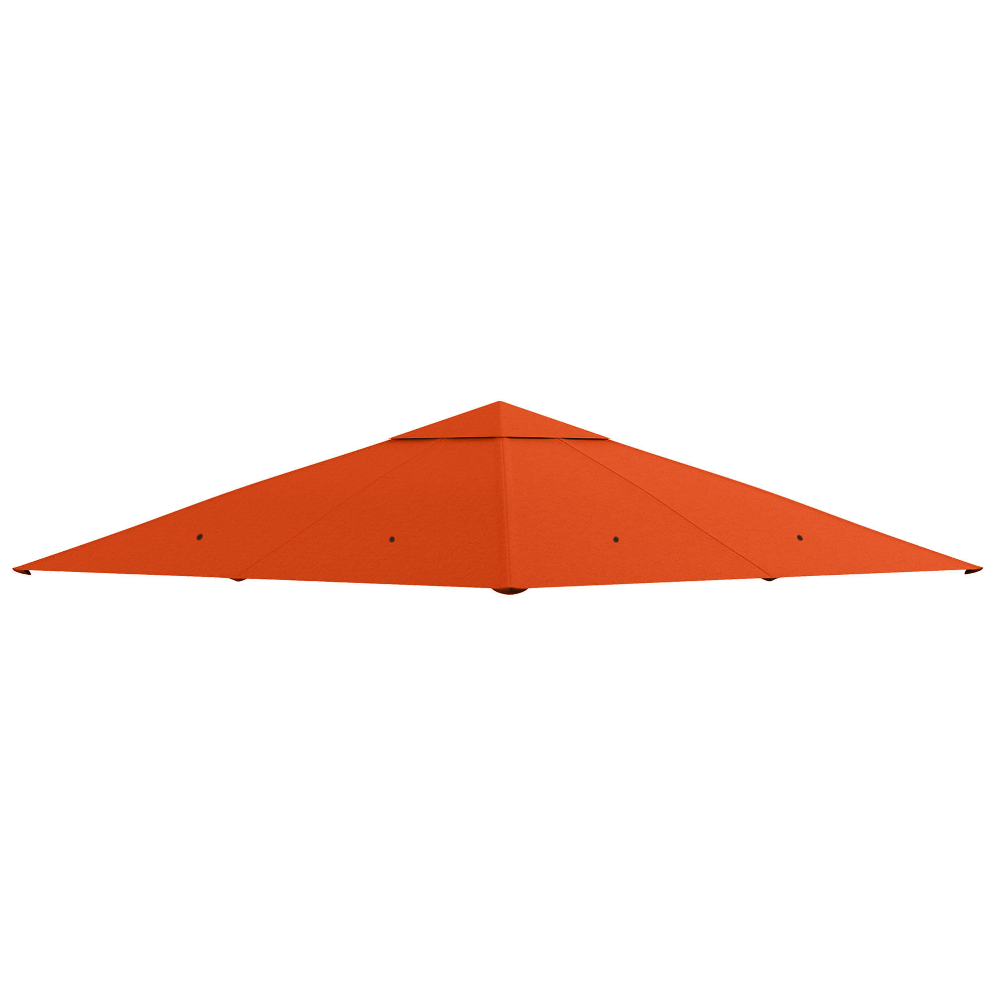 PAVILLONDACH, Sonnenschutz, Orange - Orange, Kunststoff (295/1/298cm) - Outsunny