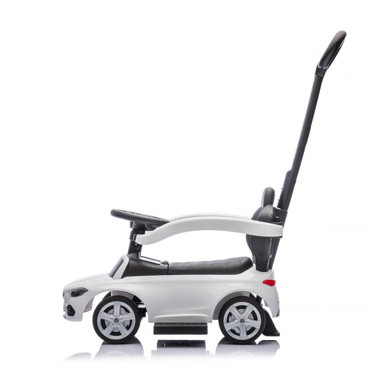 RUTSCHER Mercedes Benz C-Klasse weiß Stauraum Fußstütze Schiebegriff Hupe - Weiß, Kunststoff (84/40/83cm) - Chipolino