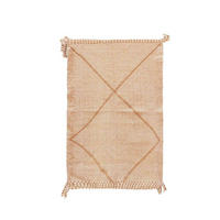 BERBERTEPPICH aus reiner Wolle 102x 167 cm - Beige, Naturmaterialien (102/167cm) - AFK Living