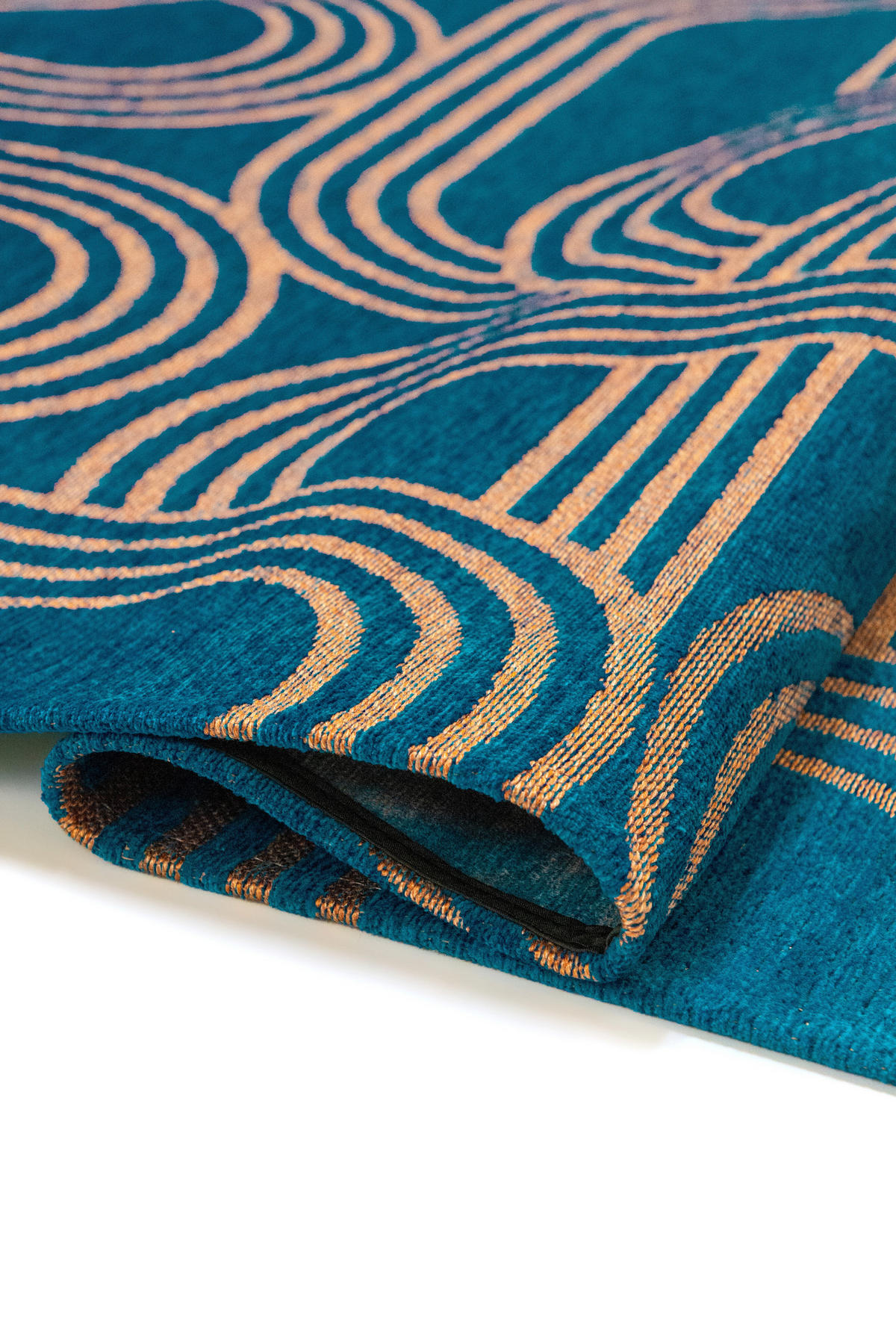 TEPPICH modern Flachgewebe FEVER Blau 240 x 340 cm - Blau, Textil (240/340cm) - Novatrend