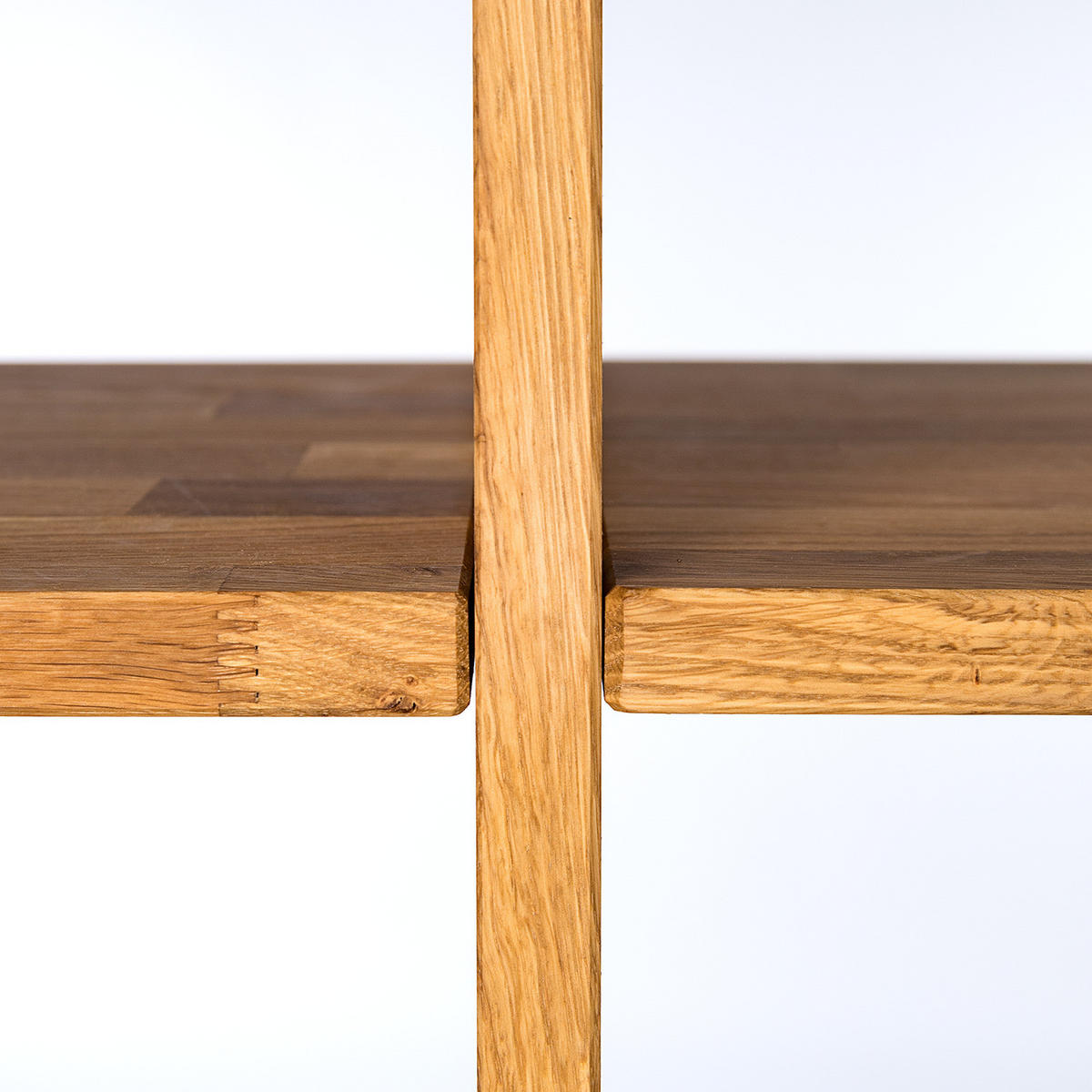 REGAL - Massivholz - Eichefarben, Holz (186/186/35cm) - home24