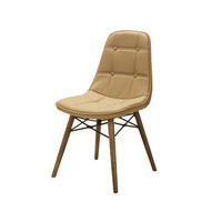 STUHL DENVER mit Holzbeinen - Hellbraun, Holz/Textil (46/85/46cm) - Stuhlmann