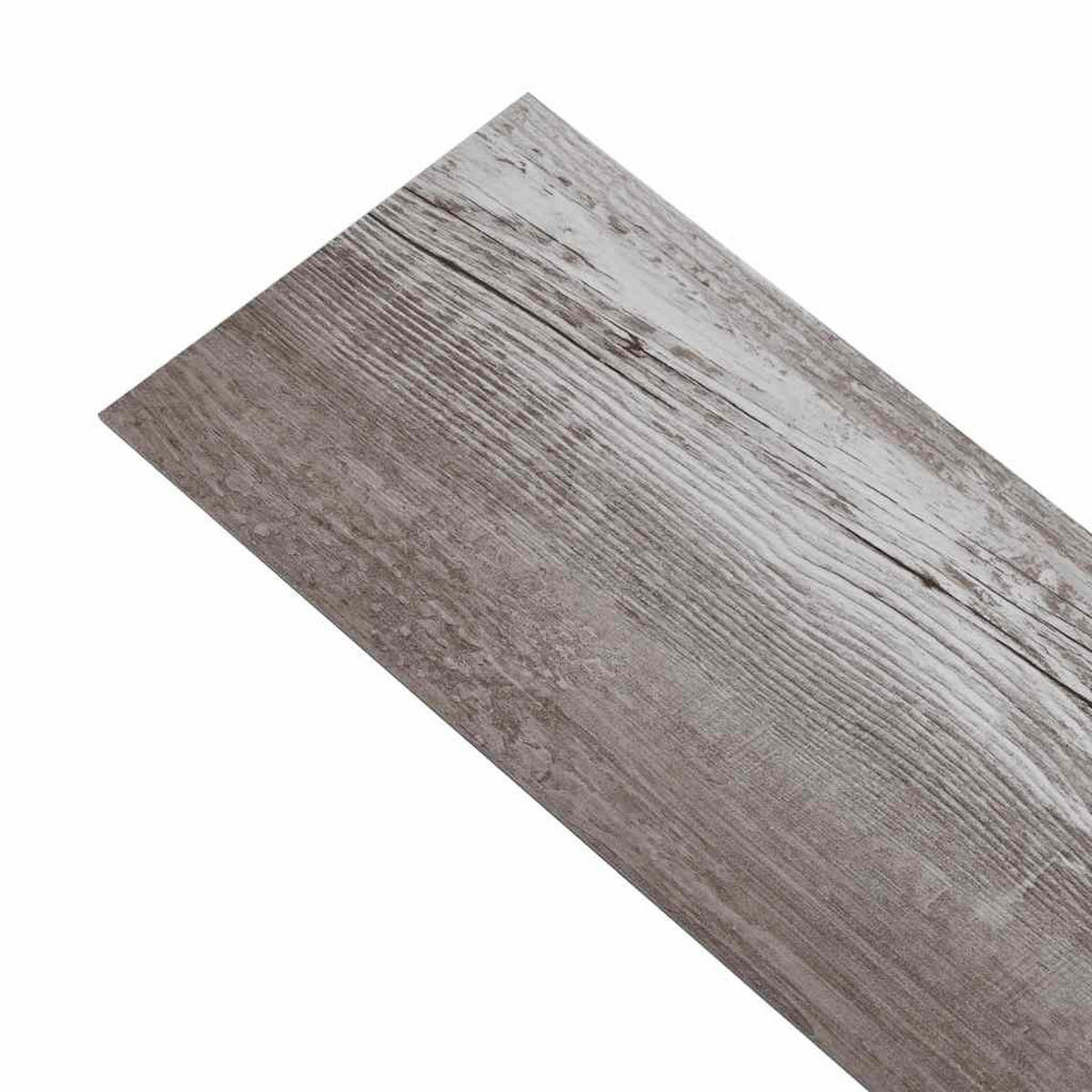 VINYLBODEN PVC-Dielen selbstklebend 2mm Stärke Laminat Viny Mattbraun 5,02m² - Braun, Holzwerkstoff (91.5/15.2/0.2cm) - DELUKE