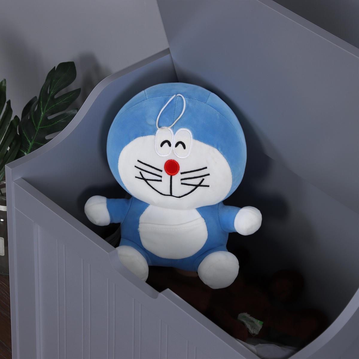 WÄSCHETRUHE - Grau, Holzwerkstoff (56/53/36cm) - Relaxdays