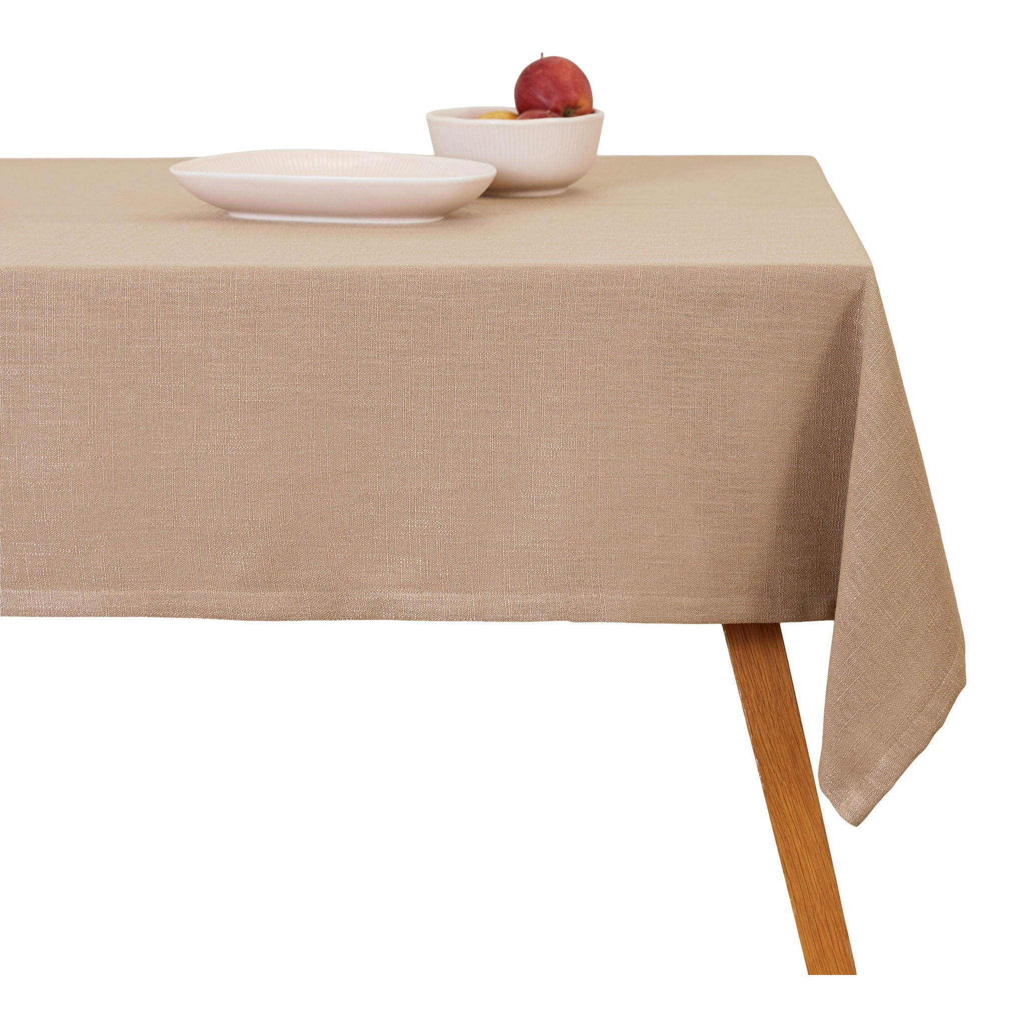 TISCHDECKE Clifden - Beige, Textil (220/150/1cm) - home&you