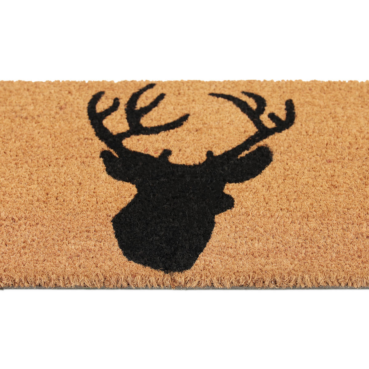 FUSSMATTE - Hellbraun, Kunststoff/Textil (60/40cm) - Relaxdays