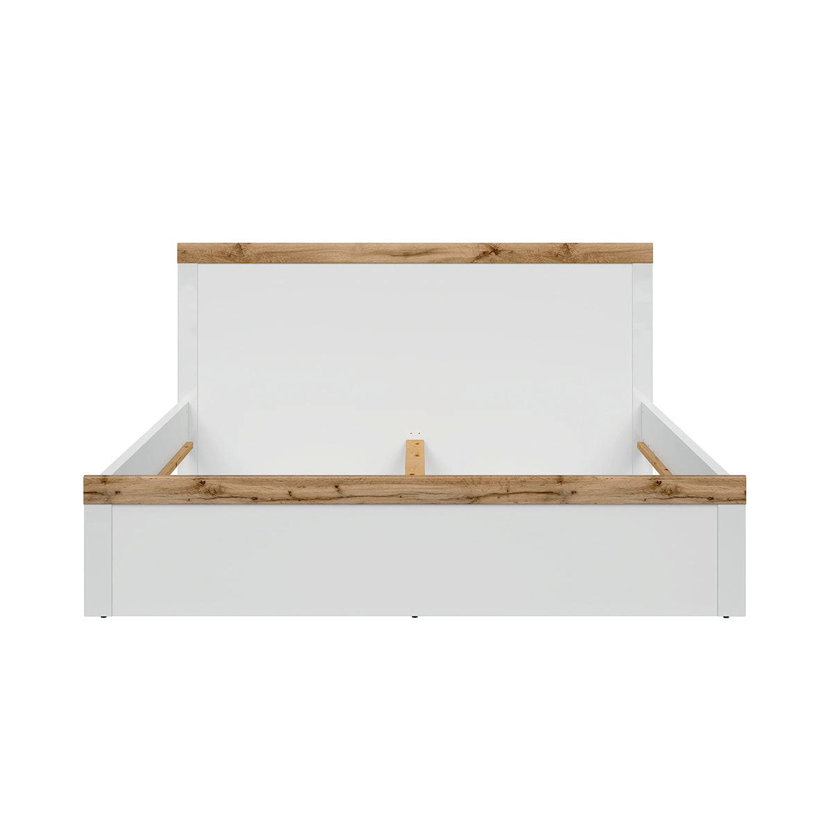 KREVET 180/200 Hella Bijelo i drvo - bijela, drvni materijal (180/200cm) - Petits-meubles
