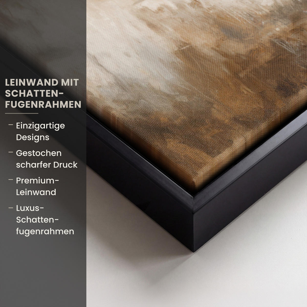 LEINWAND Bilder mit Rahmen - Jesus - Kniend - Waldlandschaft - Betend - 80x60 - Beige, Textil (80/60cm) - MuchoWow