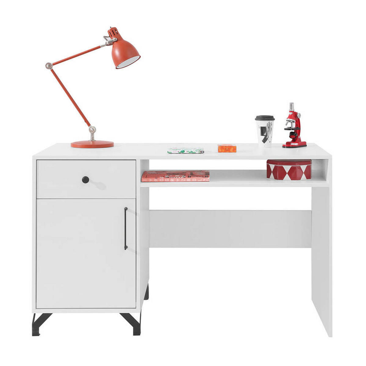 SCHLAFZIMMER Set 9-tlg. – BERGEN System – Weiß - Weiß Hochglanz, Holzwerkstoff (80/190/50cm) - hi-markt