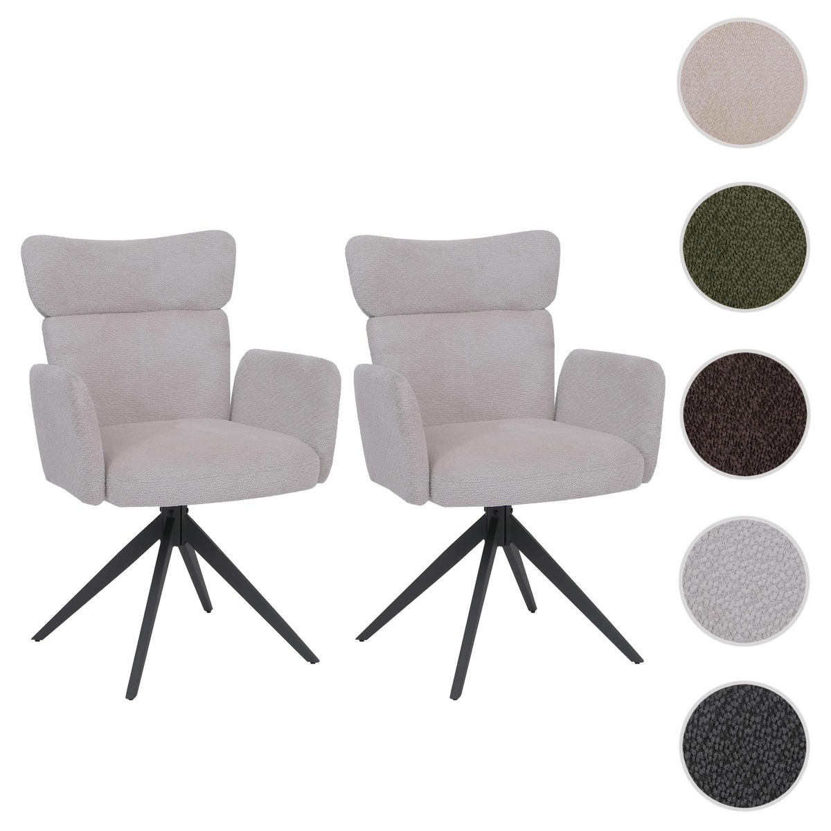 ESSZIMMERSTUHL Hellgrau - Hellgrau, Textil (63/92/58cm) - MCW