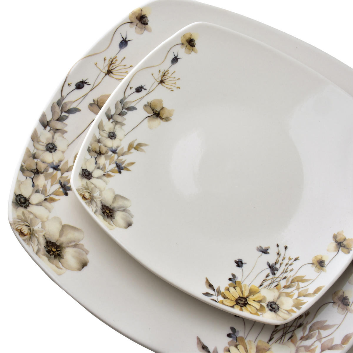GESCHIRR-SET Lea 18-tlg Weiß 30/30/20cm Porzellan - Weiß, Keramik (30/20/30cm) - Mondex