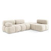 ECKSOFA Rechts Chenille Stoff Beige - Beige/Creme, Kunststoff/Textil (285/190cm) - Makamii