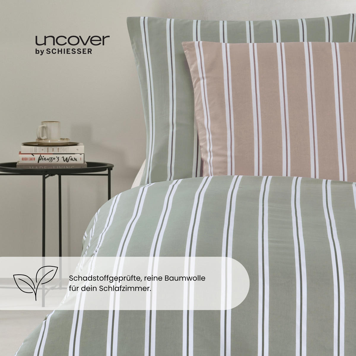 BETTWÄSCHESET Colorado - Renforcé - 2-teilig - 135x200cm - Grün - Grün, Textil (135/200cm) - Uncover by Schiesser